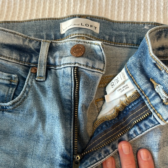 Loft high waisted skinny ankle size 24 - Picture 2 of 6